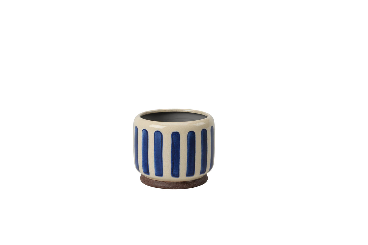 Blue Stripe Pot | 10cm