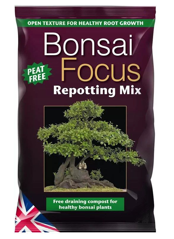 Bonsai Focus Repotting Mix. Peat Free with Coir, Sand, Grit and Fine Bark. 3L