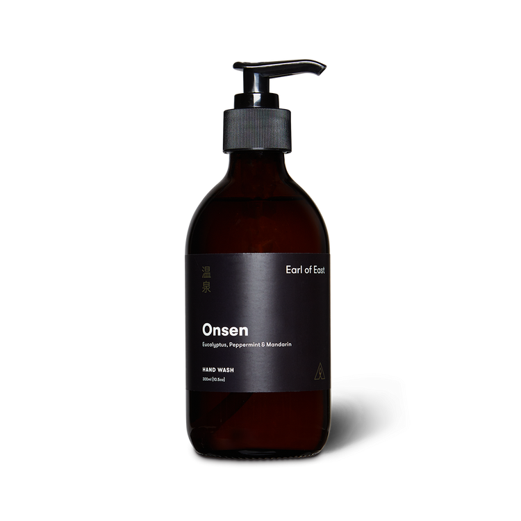 300ml hand wash from East of Eden. Onsen scent with peppermint, eucalyptus, mandarin.