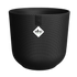 An Elho Jazz Round Living black coloured pot