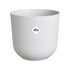 An Elho Jazz Round Silky white coloured pot