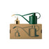 Haws Gift Set, Green Watering Can and Brass Mister in Medium in front of a white background