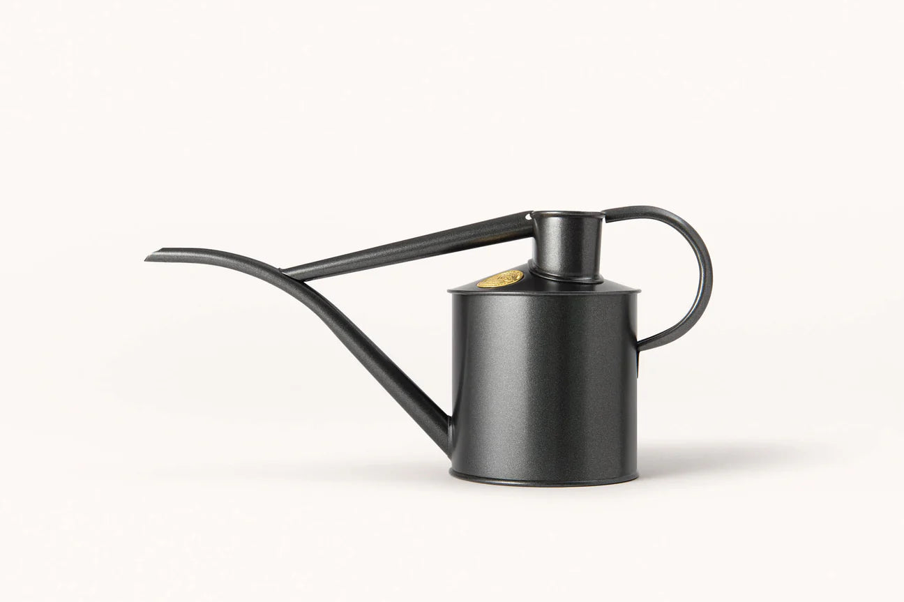 Haws Fazeley Flow Two Pint Granite watering can in front of a white background