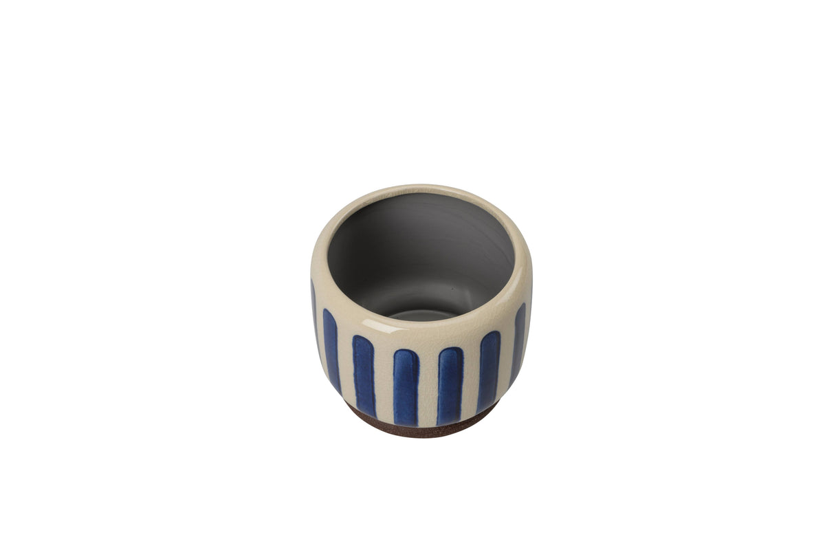 Blue Stripe Pot | 10cm