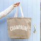 Champagne - Stone Canvas Tote Bag