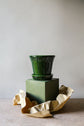 Bergs Potter | Copenhagen | Emerald Green Pot & Saucer