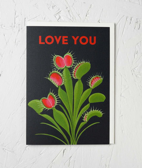 Greeting Card - ‘Love You FlyTrap’ by Stengun Drawings