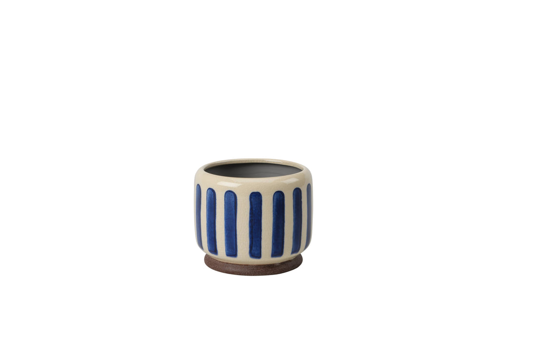 Blue Stripe Pot | 10cm