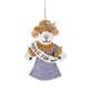 Handmade Felt Emmeline the Suffragette Mouse Hanging Decoration