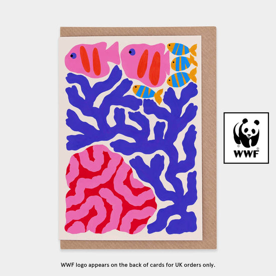 Coral and Fish WWF Greetings Card
