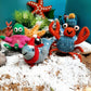 Handmade Felt Sammy Snowcrab Christmas Crab Decoration