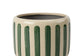 Green Stripe Pot | 18cm