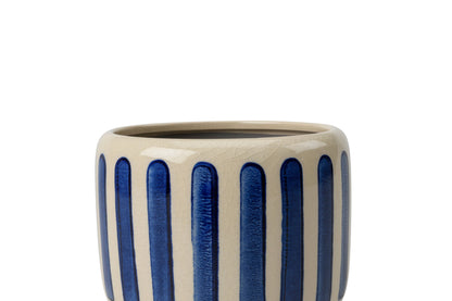 Blue Stripe Pot | 13cm