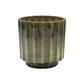 Lugano Scalloped Reactive Planter | Green | 13cm
