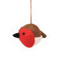Handmade Felt Sweetheart Robin Hanging Christmas Decoration