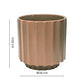 Bourton Scalloped Edge Ceramic Indoor Planter | Clay Beige | 16cm