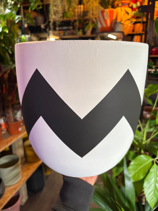 Black & White Ziggy Pow Pot | Small