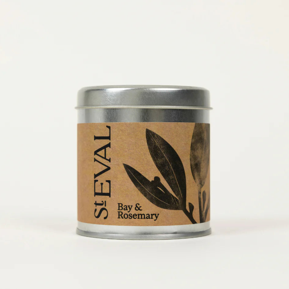 Bay &amp; Rosemary Scented Tin Candle | St. Eval