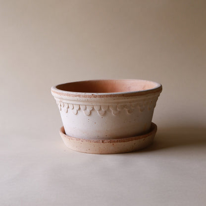 A Bergs Potter Copenhagen Rosa Low Pot &amp; Saucer from Urban Tropicana’s Plant Shop in Chiswick London