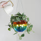 Disco ball hanging planter rainbow 8-inch from Urban Tropicana&