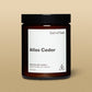 Soy wax candle from East of Eden. Hand Poured in London. Atlas Cedar scent with cedar wood, olive leaf, white musk. 