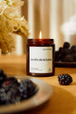 Soy wax candle from East of Eden. Hand Poured in London. Jardin de la Lune scent with blackberry leaf, bergamot, and tuberose. 