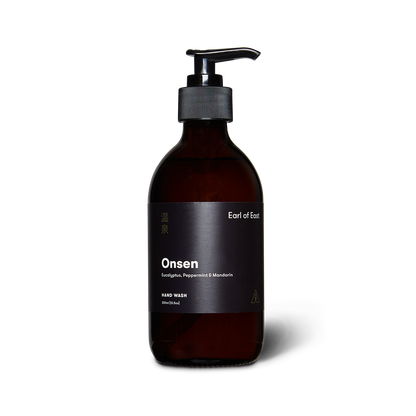300ml hand wash from East of Eden. Onsen scent with peppermint, eucalyptus, mandarin. 