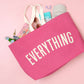Bright Pink Really Big Bag with ‘Everything’ Text on a Pink Background