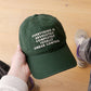 Cotton Baseball Cap with ‘Everything is Under Control’ text on a Neutral Background