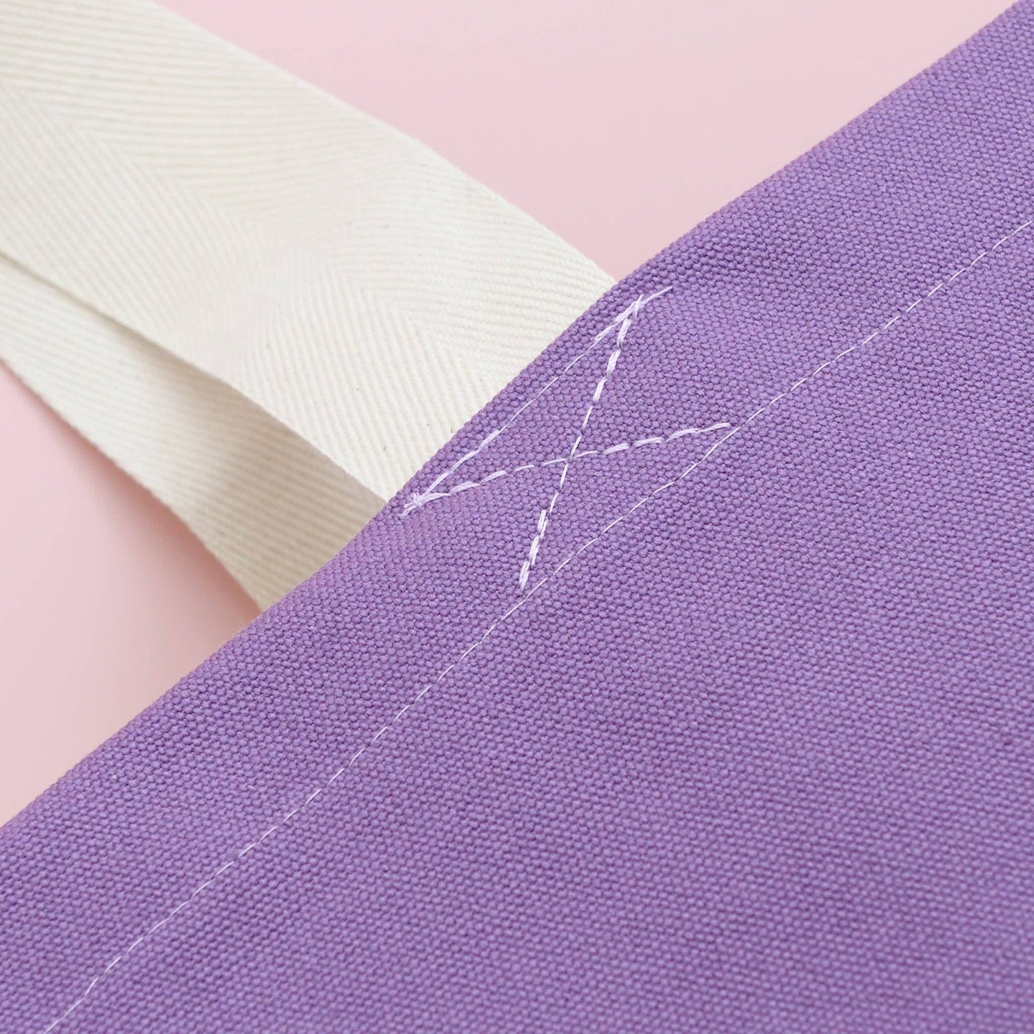 Lavender Really Big Bag with ‘Everything’ Text on a Neutral Background