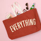 Rust Really Big Bag with ‘Everything’ Text on a Pink Background