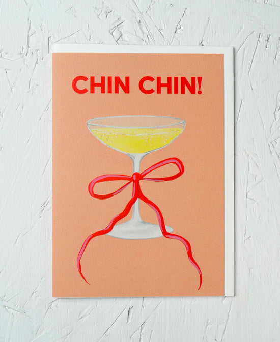 Greeting Card - ‘Chin Chin’ by Stengun Drawings