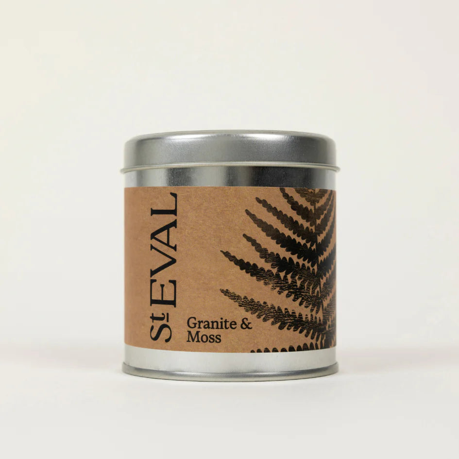 Granite &amp; Moss Scented Tin Candle | St. Eval