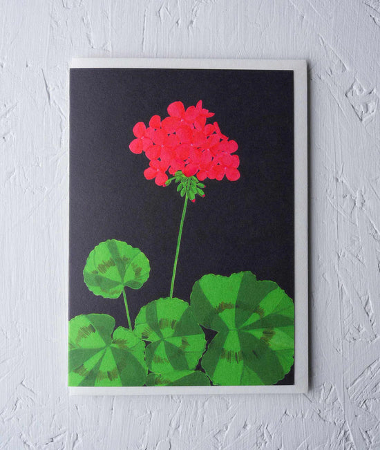 Greeting Card - ‘Barbican Geranium’ by Stengun Drawings