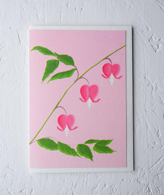 Greeting Card - ‘Bleeding Heart’ by Stengun Drawings