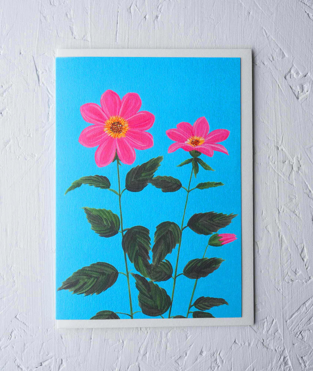 Greeting Card - ‘Dahlia’ by Stengun Drawings