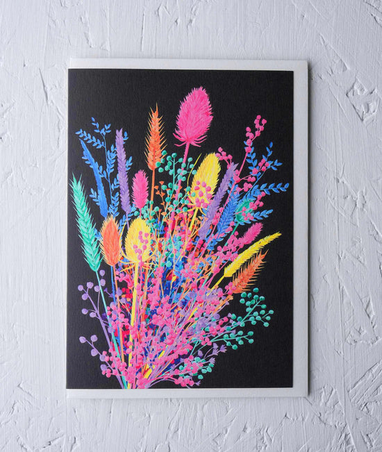 Greeting Card - ‘Dried Posy’ by Stengun Drawings