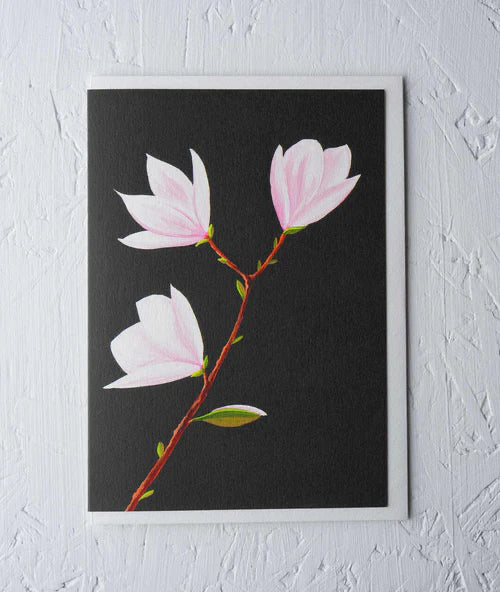 Greeting Card - ‘Magnolia’ by Stengun Drawings