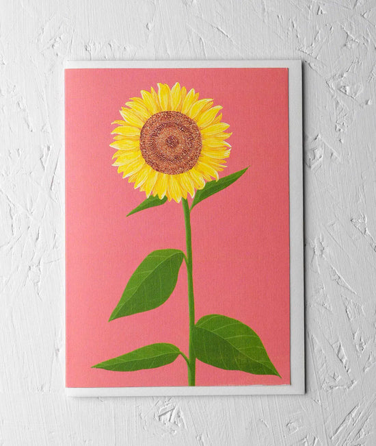 Greeting Card - ‘Sunflower’ by Stengun Drawings