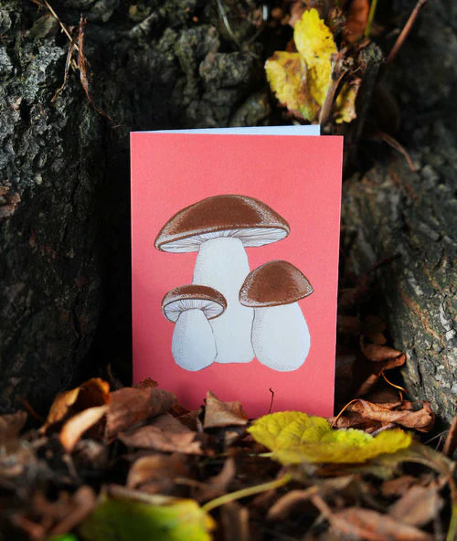 Greeting Card - ‘Porcini’ by Stengun Drawings