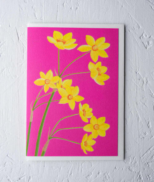 Greeting Card - ‘Daffodils’ by Stengun Drawings