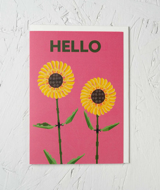 Greeting Card - ‘Hello Sunflowers&