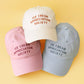 Dusty Rose Cotton Baseball Cap with ‘Ice Cream Appreciation Society’ Text on a Yellow Background