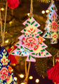 Kashmiri Floral Tree Handpainted Christmas Decoration