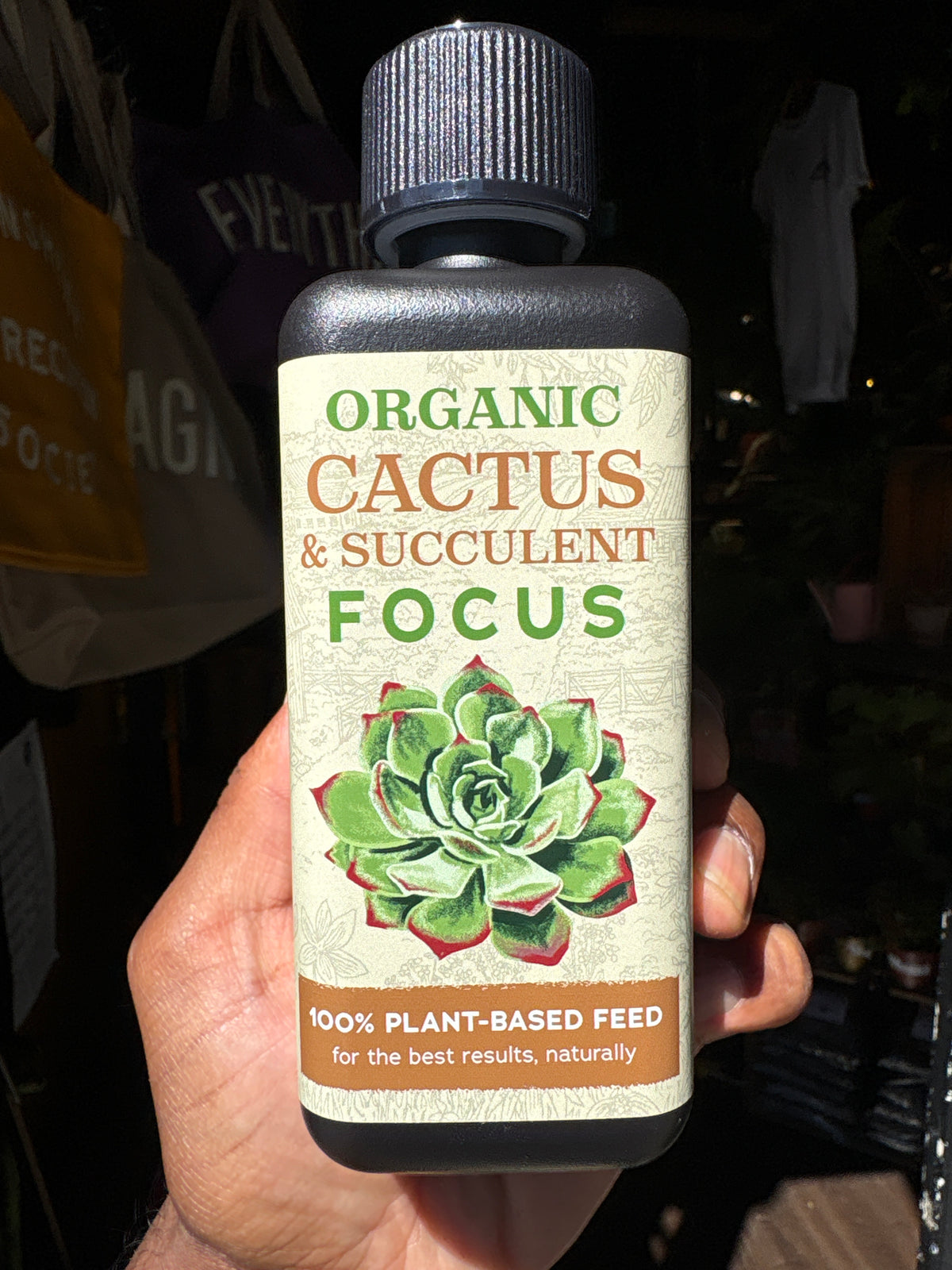 Bottle of “Organic Cactus and Succulent Focus” in Urban Tropicana&