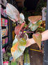 Philodendron ‘Orange Princess’ houseplant in 12cm pot outside Urban Tropicana plant shop in Chiswick, London