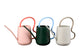 Pink and Red Indoor Watering Can. Scalloped handle and slender spout. 