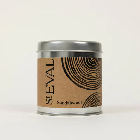 Sandalwood Scented Tin Candle | St. Eval