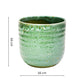 Reactive Glaze Ceramic Indoor Planter | Emerald