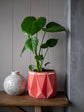 POTR | Coral Orange Self-Watering Plant Pot | 18cm